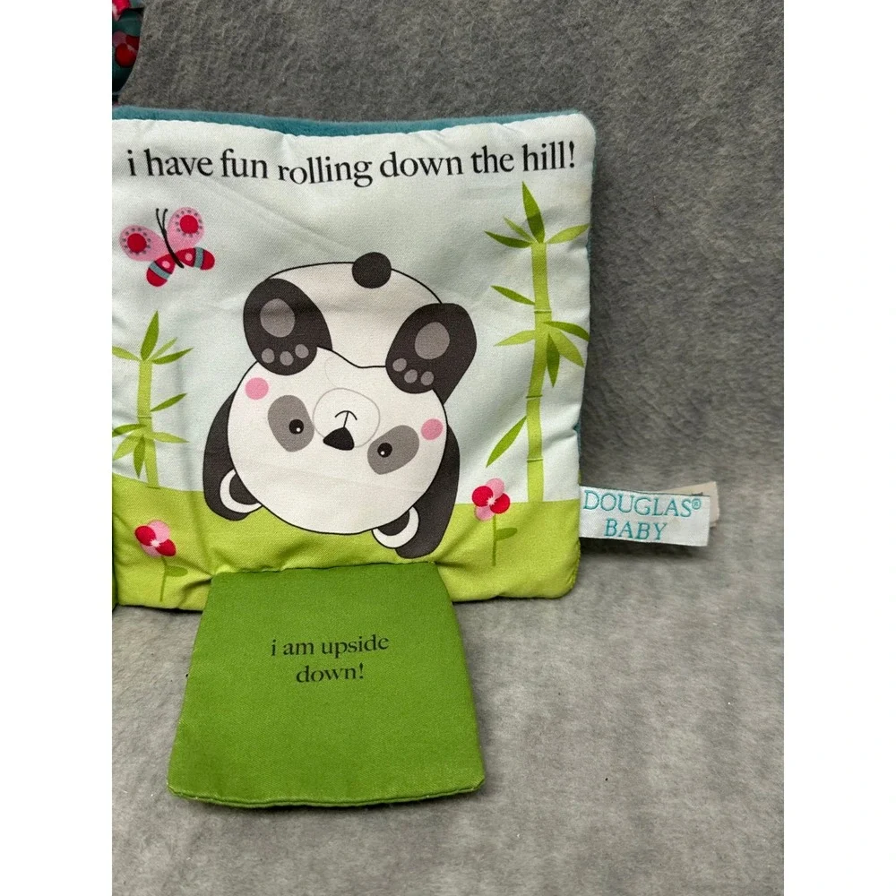 Jellycat and Douglas Baby Cloth Book Bundle Peek A Baby Panda Interactive